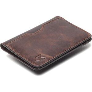 Leather Credit Card Holder Wallet for Men and Women, Thin Bifold RFID